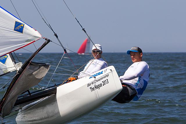 2013 World Championship Nacra 17 Mandy Mulder & Thijs Visser