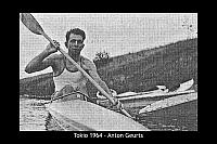 1964 Anton geurts tijdens training op het beatrixkanaal